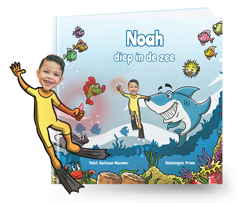 Diep in de Zee - gepersonaliseerd kinderboek met naam en foto